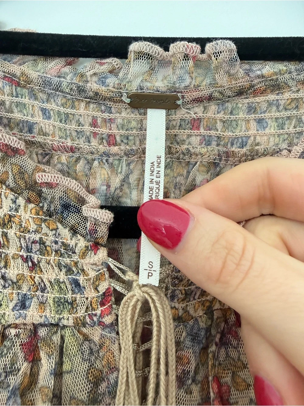 Free People sheer floral